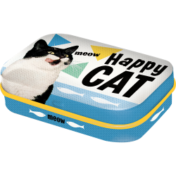 Cutie metalica cu bomboane - Happy Cat